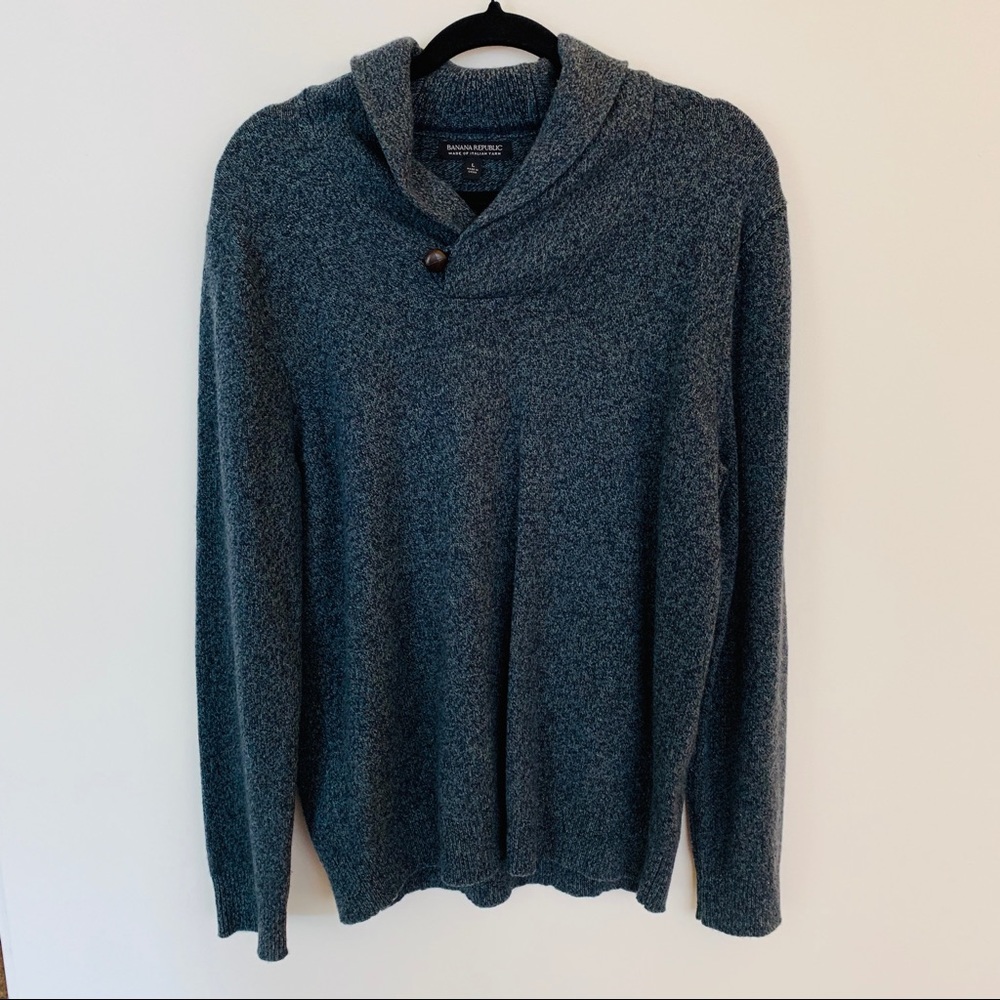 Banana Republic Shawl-Collar Sweater, Large